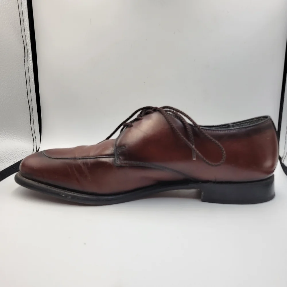 Weyenberg Mens Derby Oxfords Rich Brown Leather Sz 9